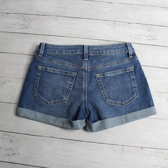 So Girl's Denim Blue Jean Shorts Size 12 Adjustable Waist - Picture 5 of 5